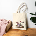 Tote Bag — Whimsical Mushroom & Wildflower Canvas Tote