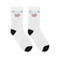 Cute 'Don't Be Mean' Padded Crew Socks — Graphic Comfort Socks