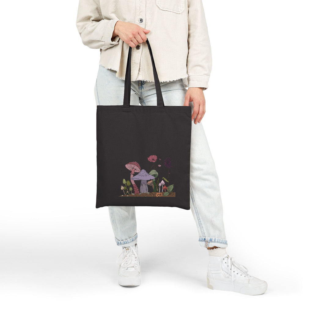 Tote Bag — Whimsical Mushroom & Wildflower Canvas Tote